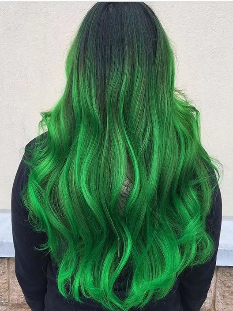 Зеленые волосы Эстетика