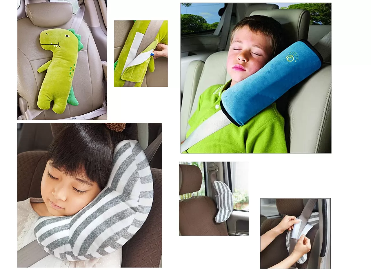 Araba Kemerine Takılan Çocuk Uyku Yastığı