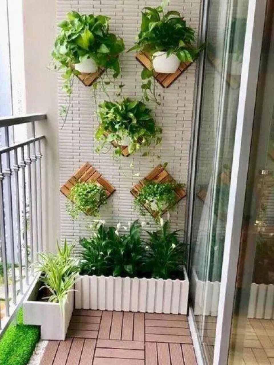 Ahşap Diagonal Saksılık