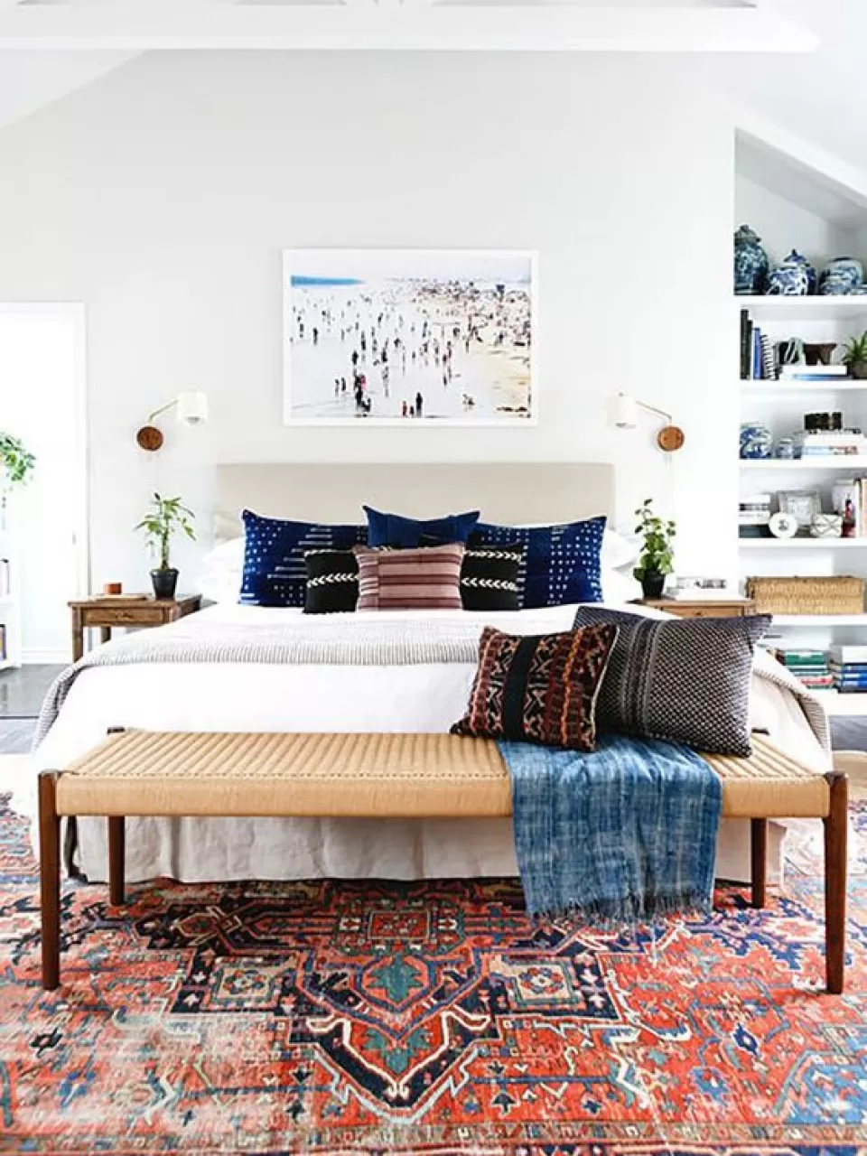 Boho Yatak Odası Dekorasyonu Halılar