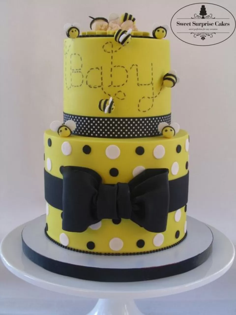 Arı Erkek Baby Shower Pasta