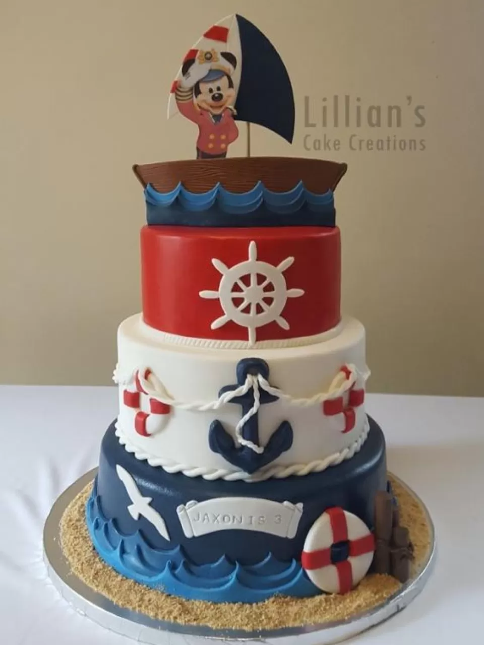 Denizci Erkek Baby Shower Pasta