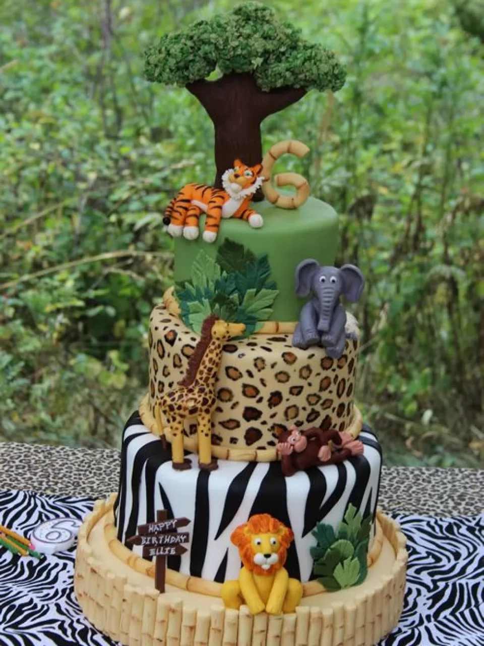 Jungle Erkek Baby Shower Pasta