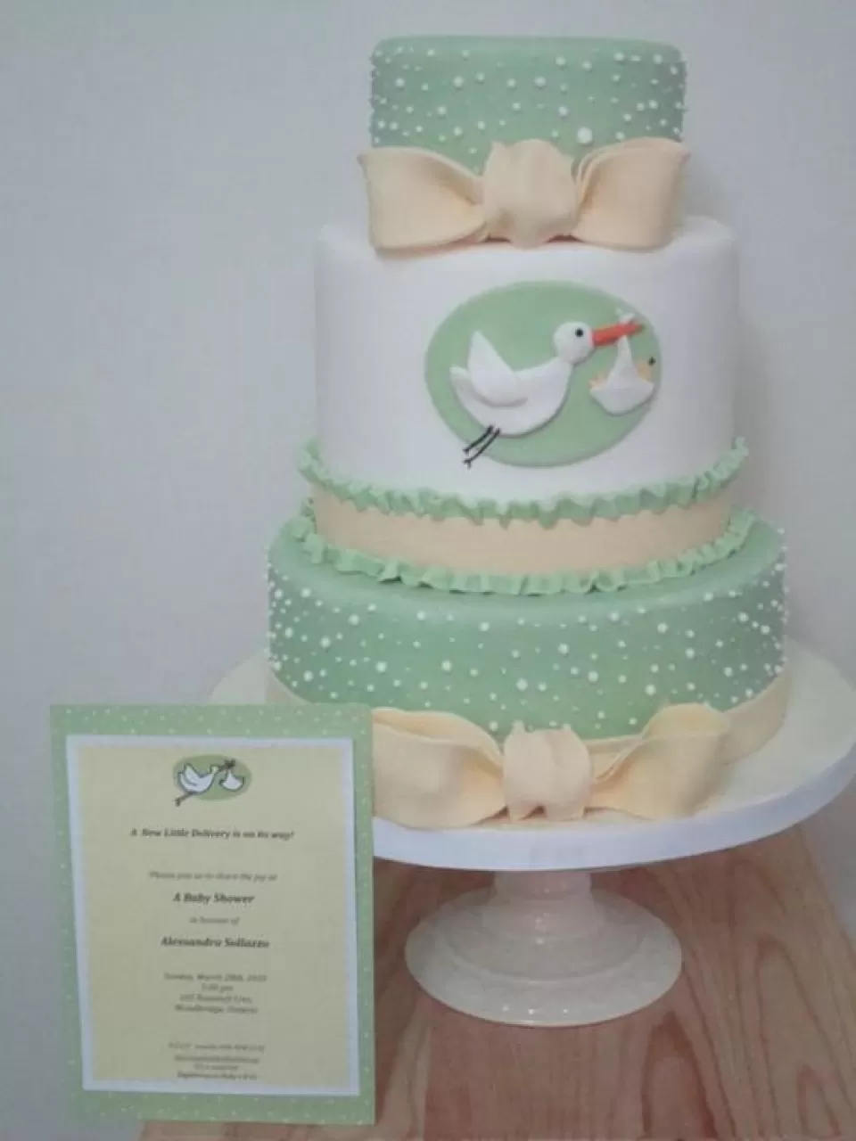 Leylek Erkek Baby Shower Pasta