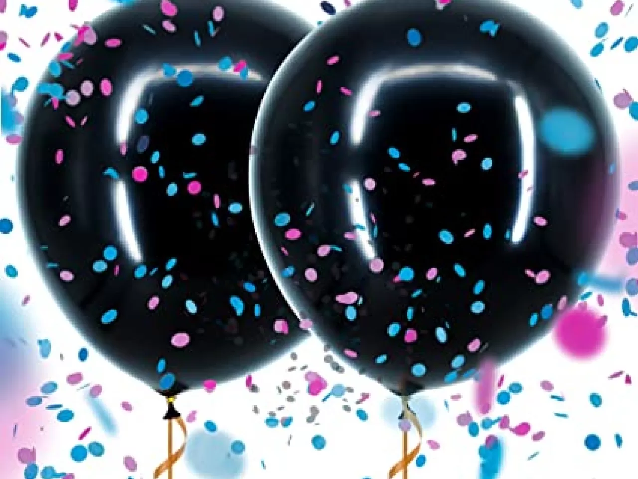 Cinsiyet Öğrenme Fikirleri Konfeti Balonları