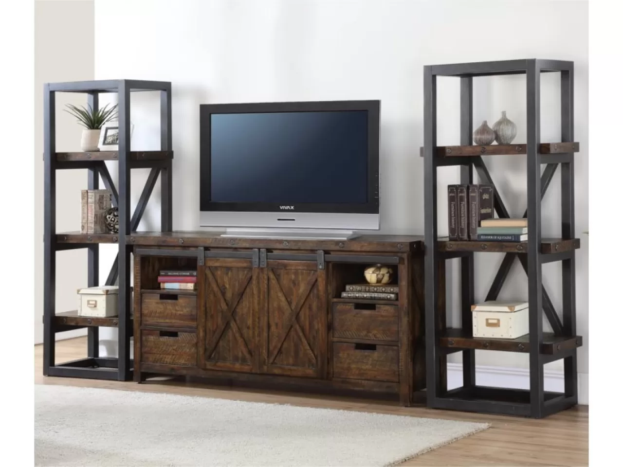 Raflı Endüstriyel TV Ünitesi