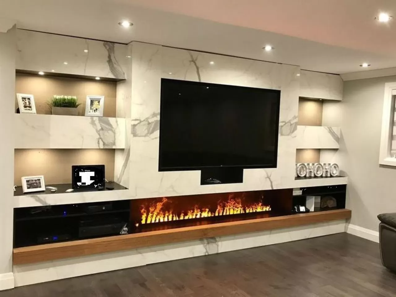 Uzun Şömine Üzeri TV Ünitesi