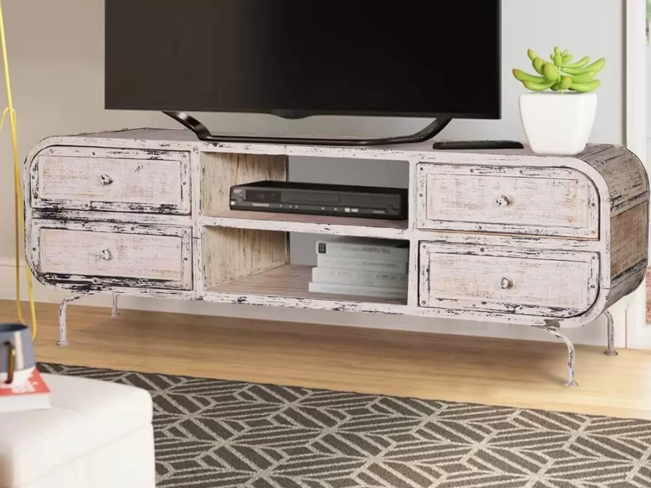 Beyaz Endüstriyel TV Ünitesi