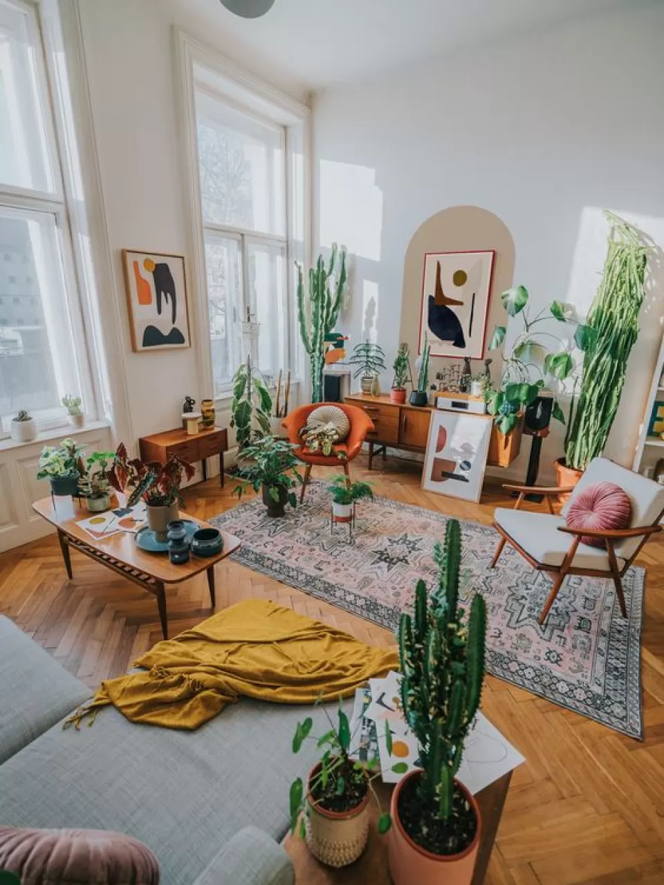 Boho Salonda Bitkiler