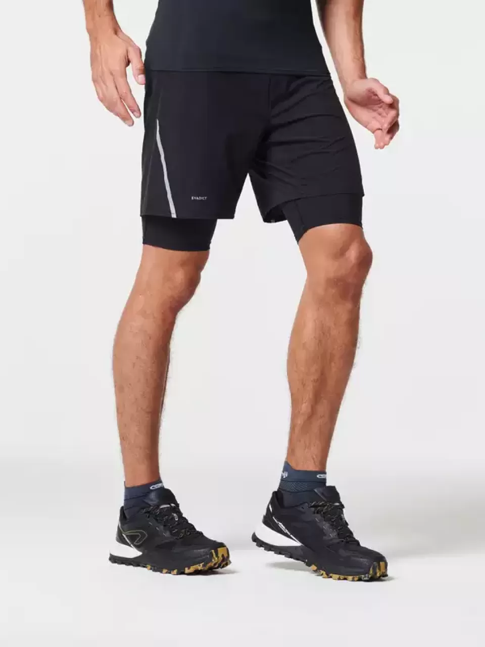 Evadict - ERKEK SİYAH ŞORT / ARAZİ KOŞUSU EVADICT