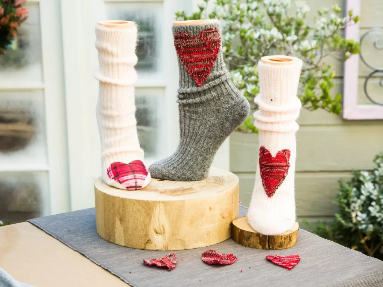 El Yapımı Kalp Çorap