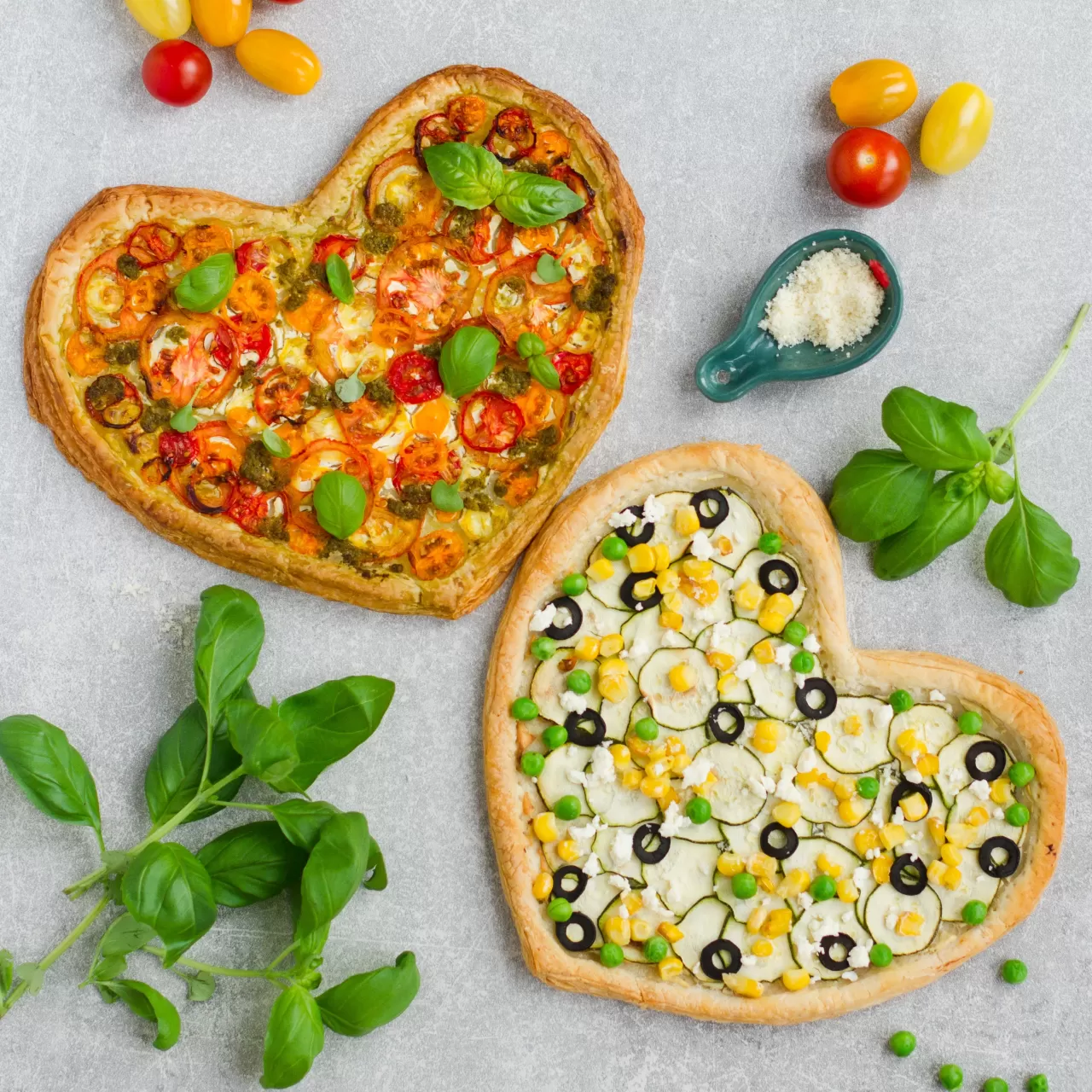 El Yapımı Kalpli Pizza