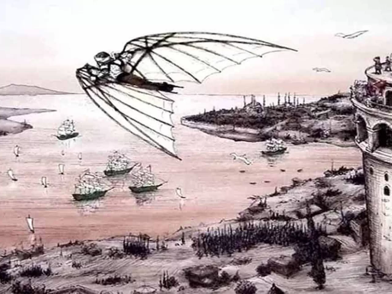 Galata Kulesi Üzerinden Uçuş