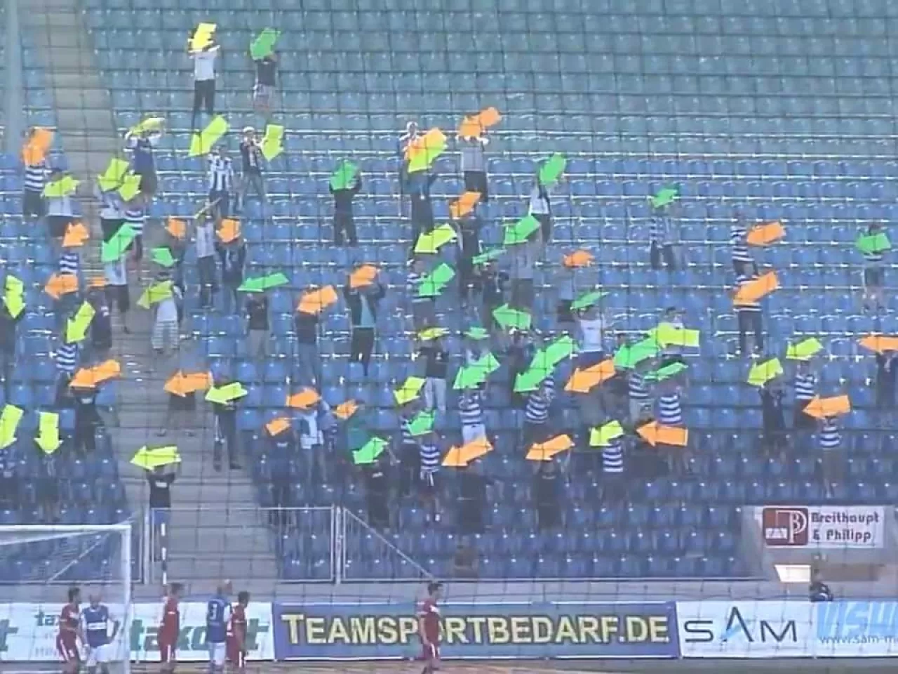 Gol Atamayan Takımına Taraftar Desteği