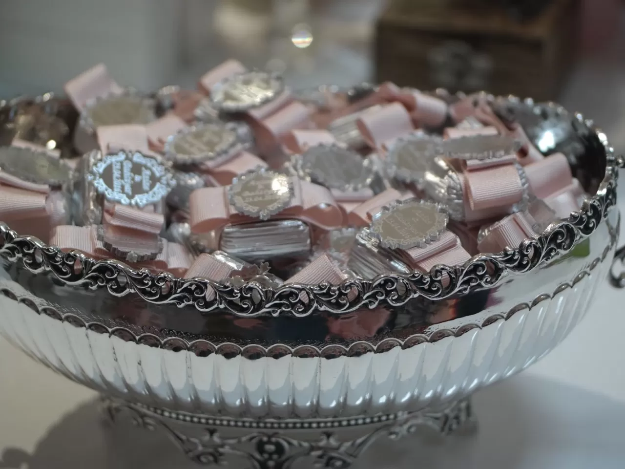 Gümüş Gondolda Nişan Çikolatası