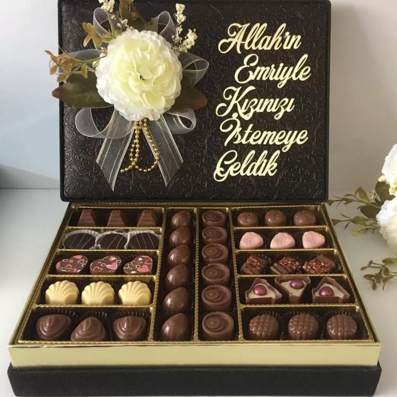 Kız İsteme Yazılı Nişan Çikolatası