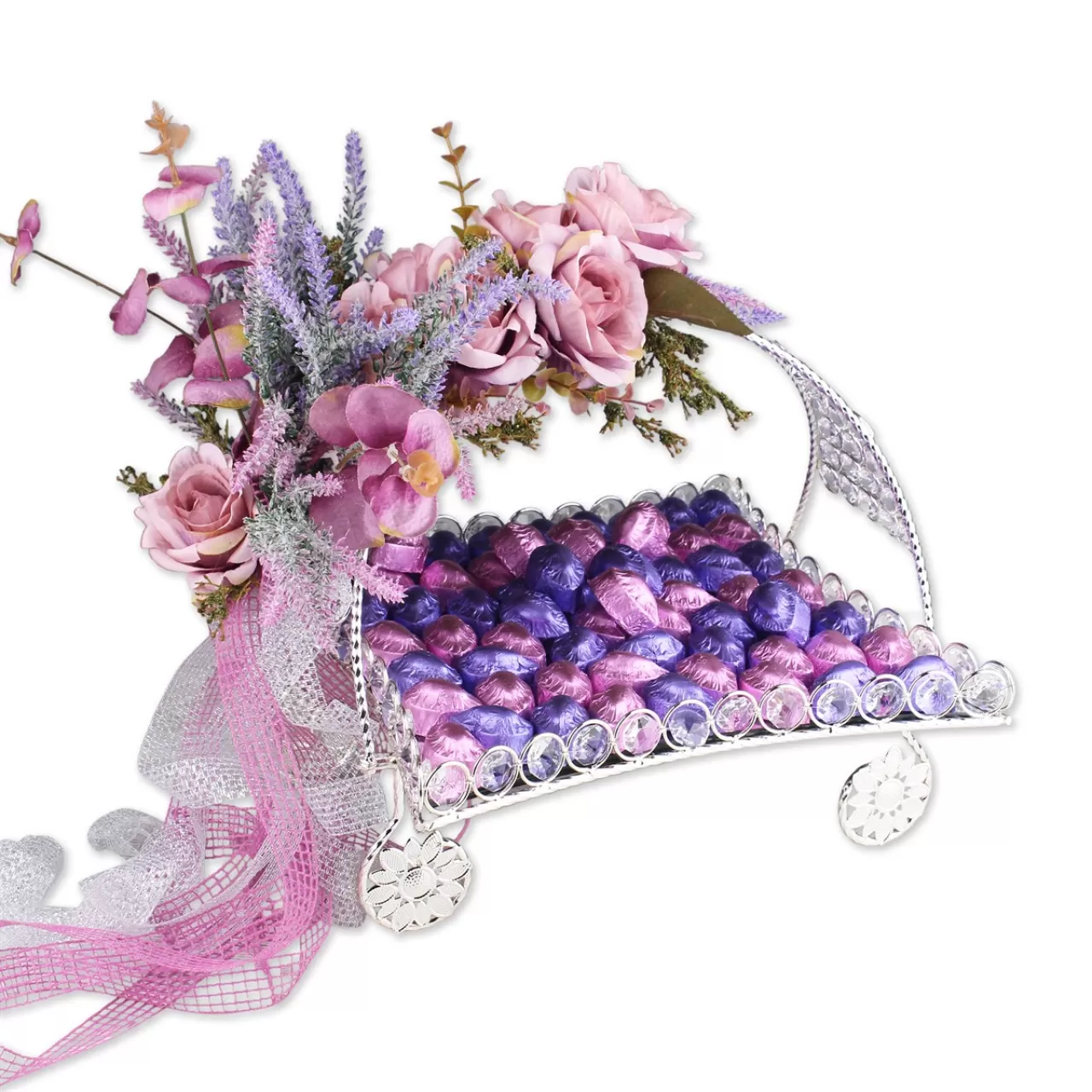 Mor Gondolda Nişan Çikolatası