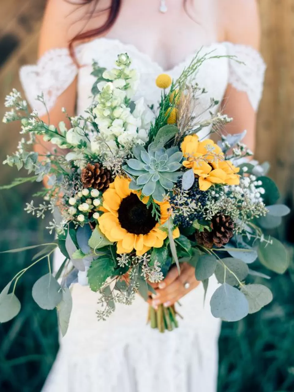 Ayçiçekli Gelin Buketi