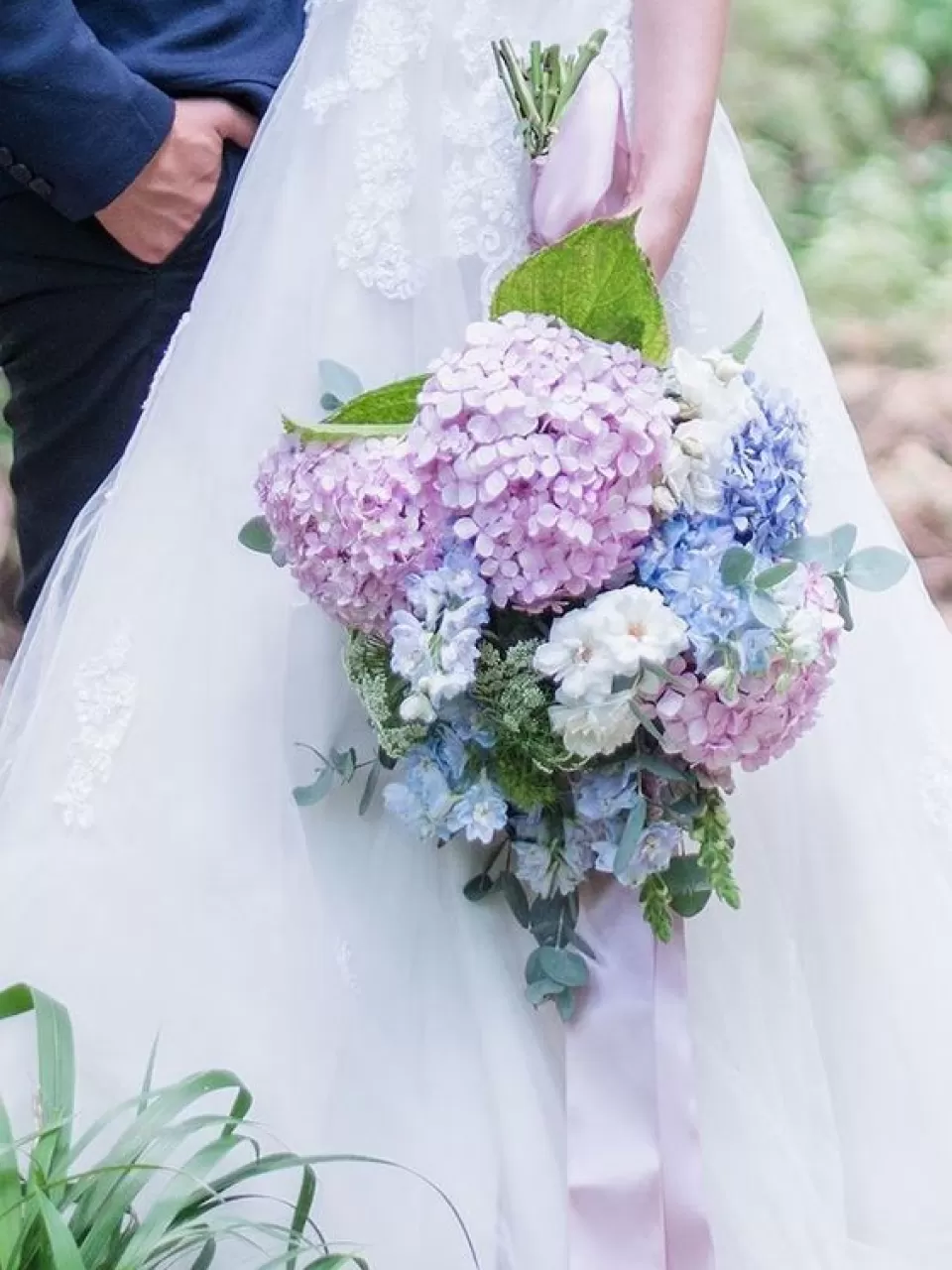 Büyük, Renkli Ortancalardan Gelin Buketi