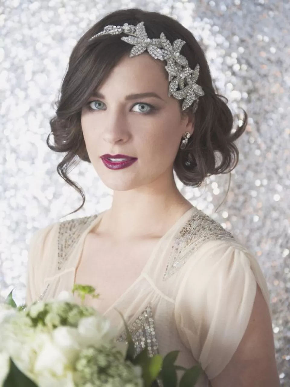 Siyak, Kısa, Yıldızlı Taçlı Gelin Saçı