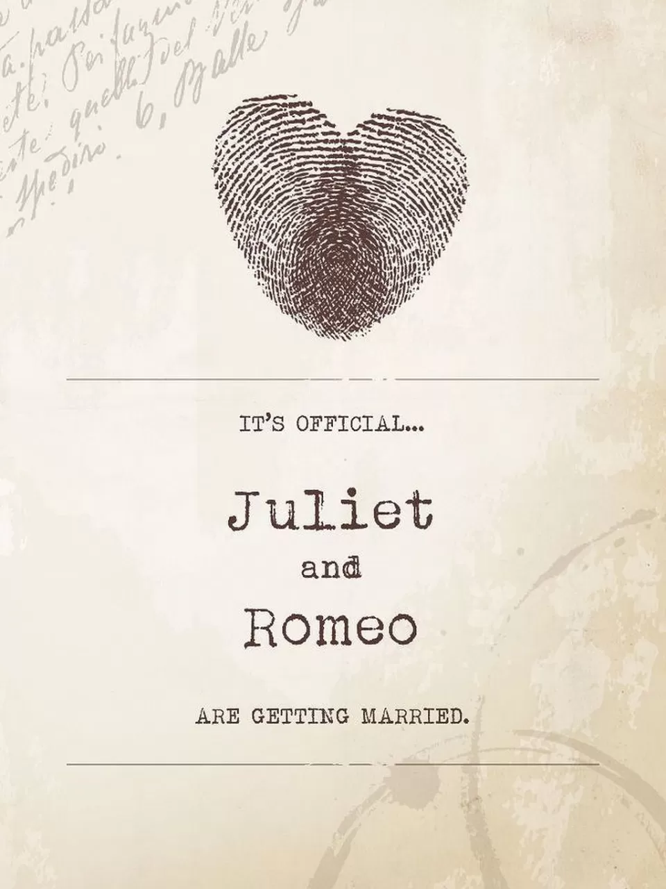 Parmak İzli Davetiye