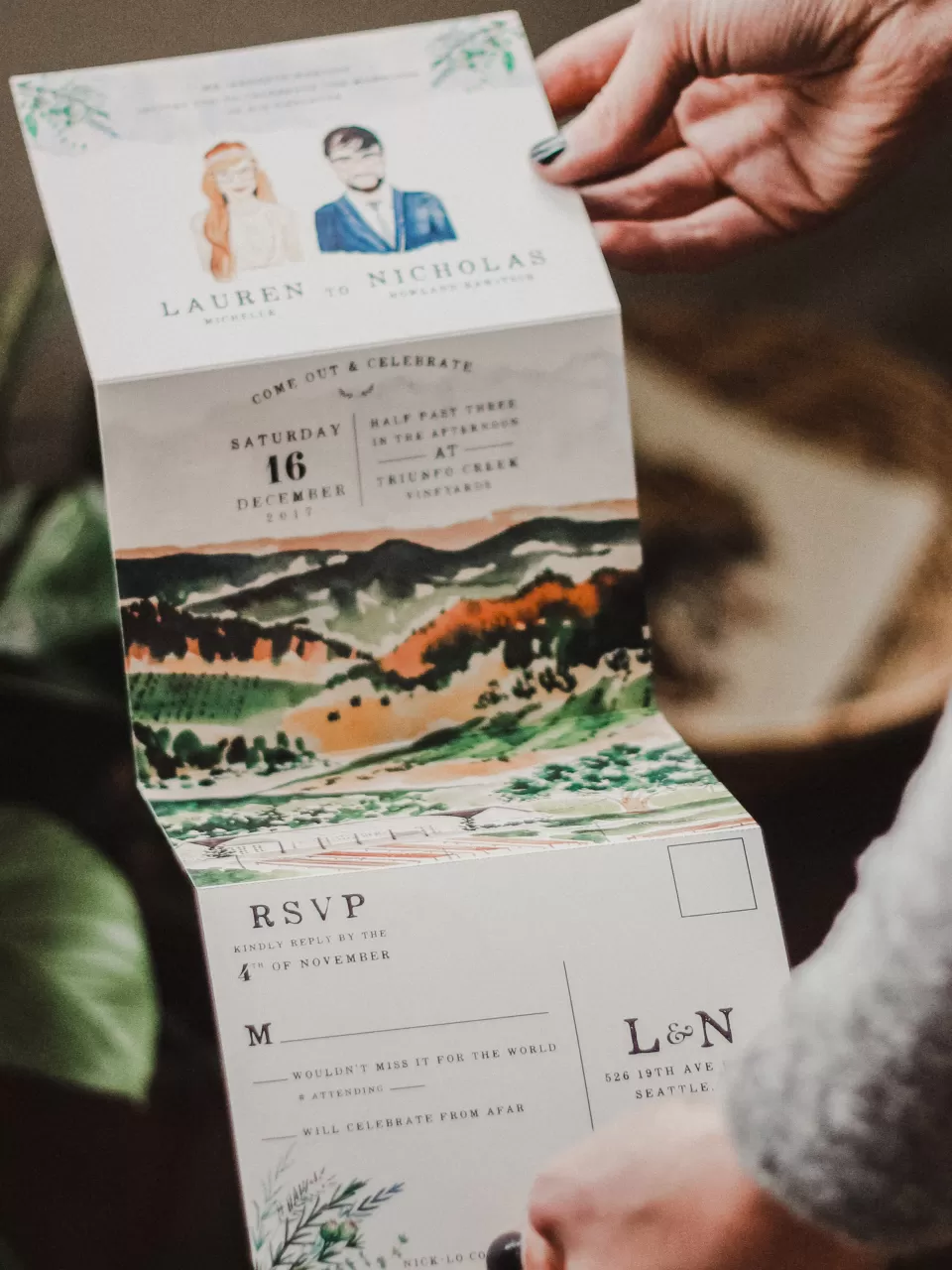 Portre Resim Davetiye