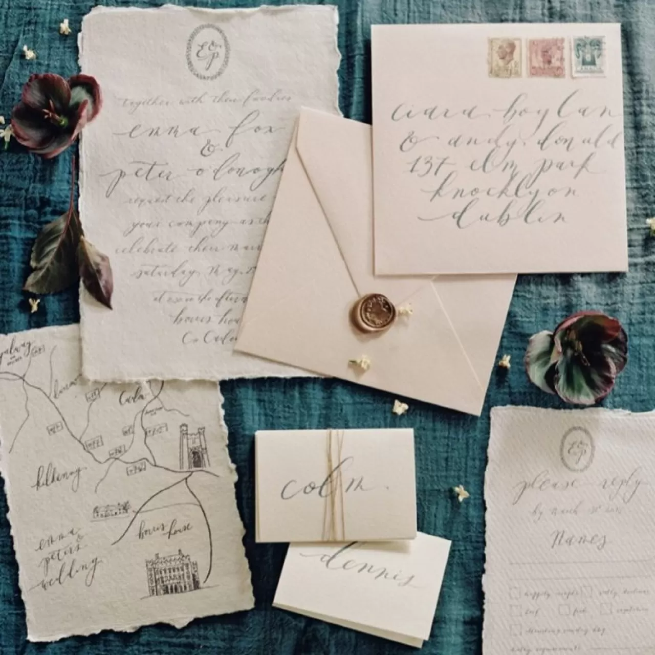 Nostaljik El Yazısı Davetiye