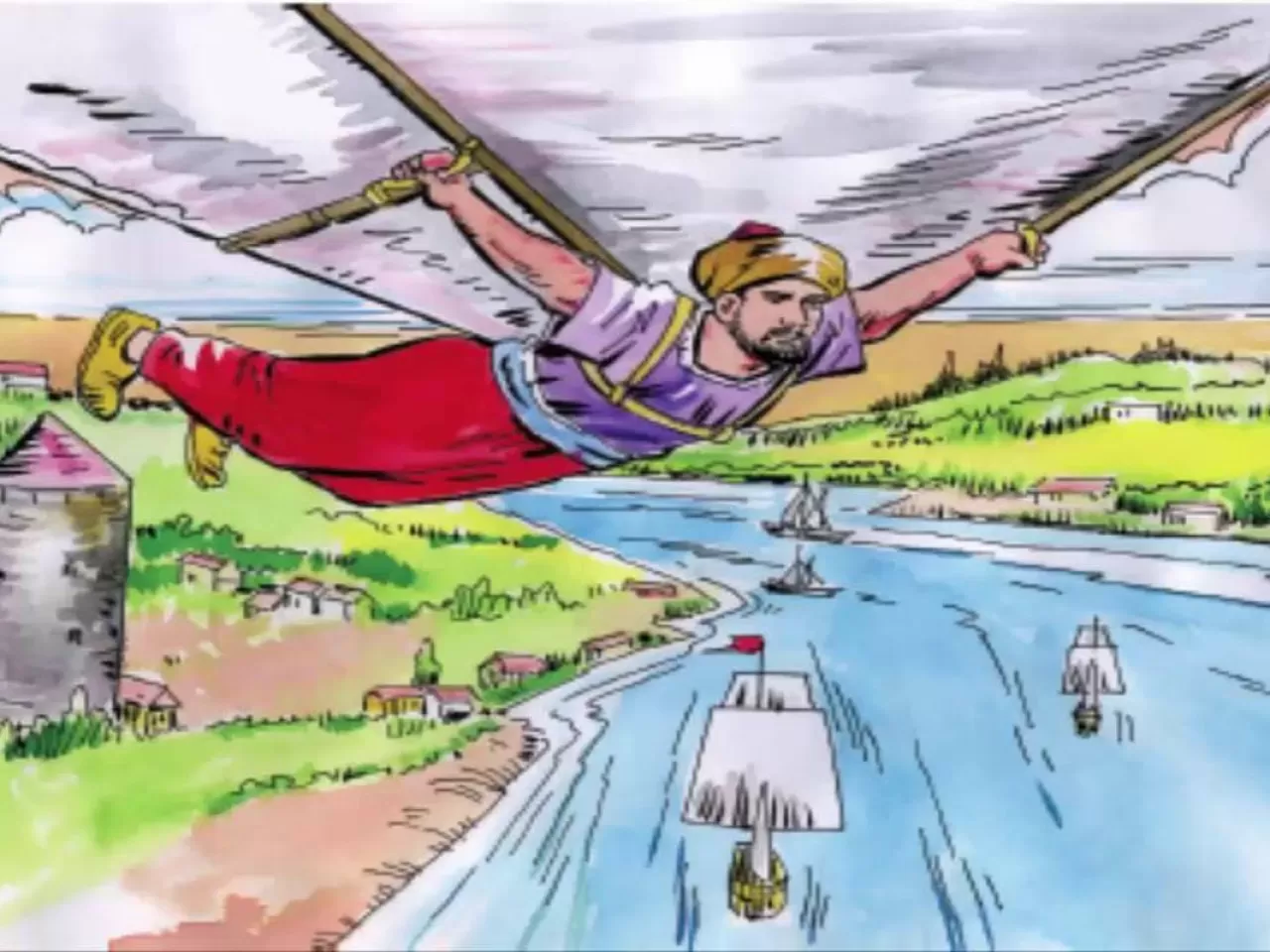 HEZARFEN AHMET ÇELEBİ’NİN GALATA KULESİ’NDEN UÇUŞU