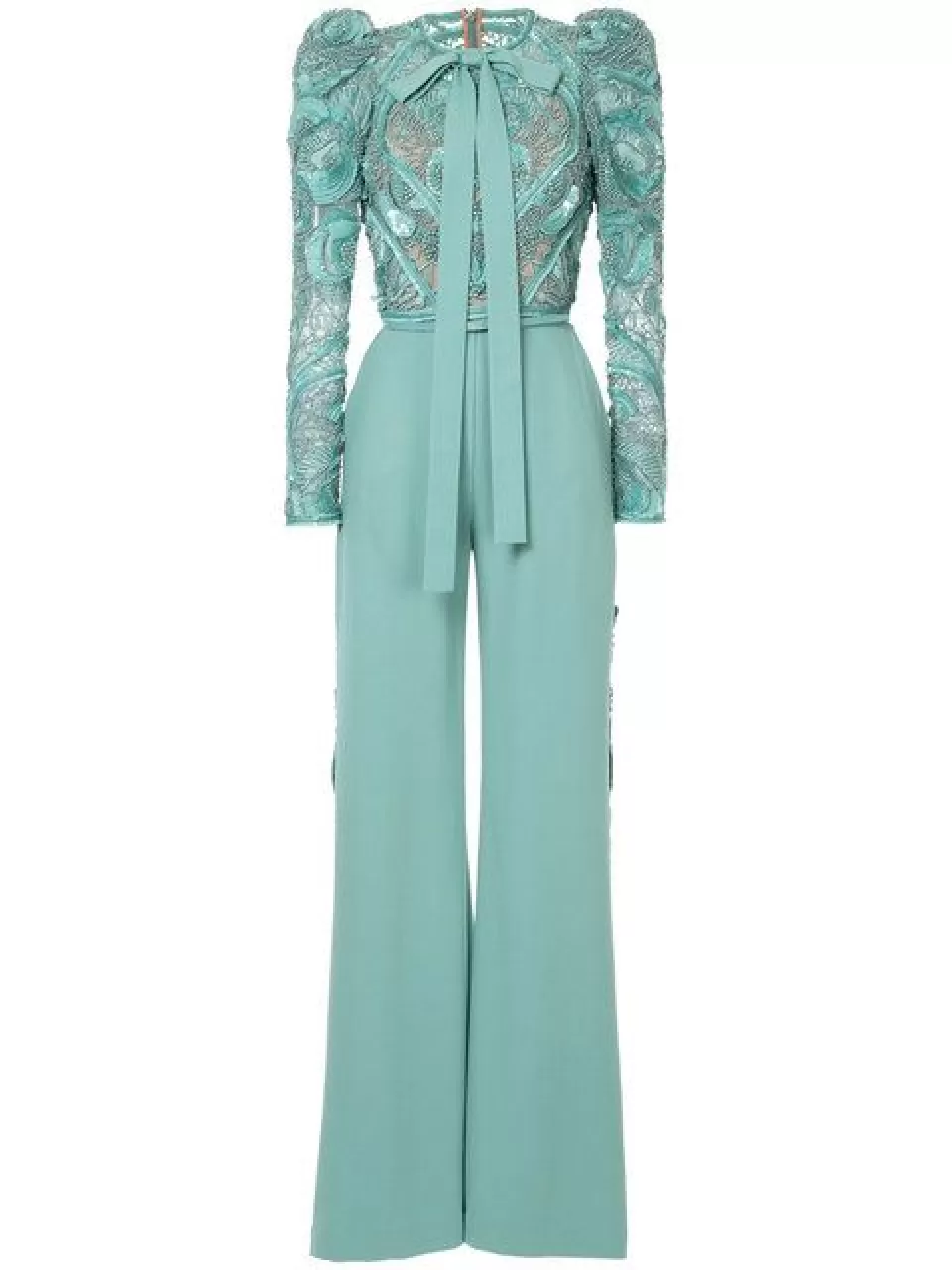 Mint Yeşili Abiye Tulum