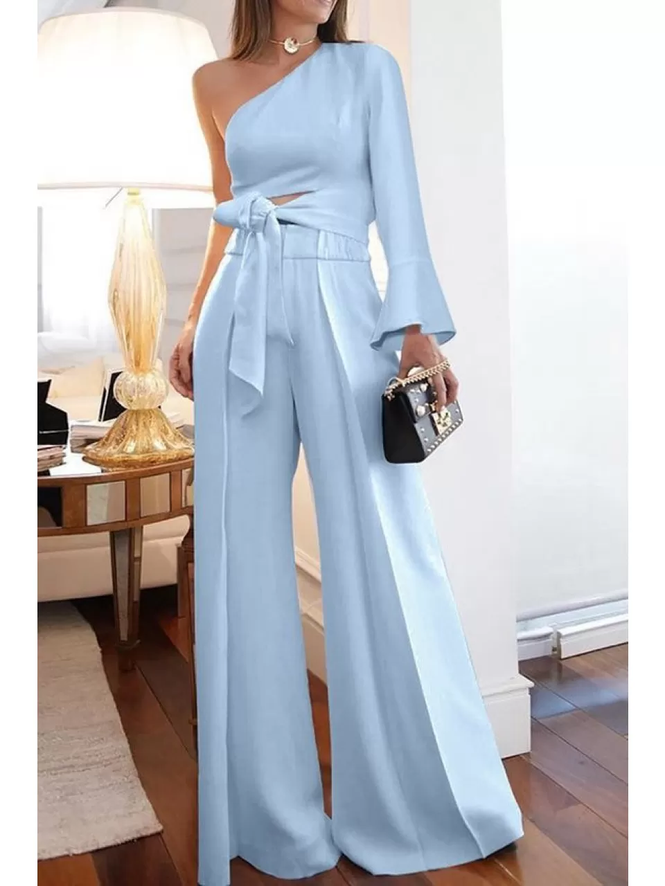 Açık Mavi, Tek Kol Abiye Tulum