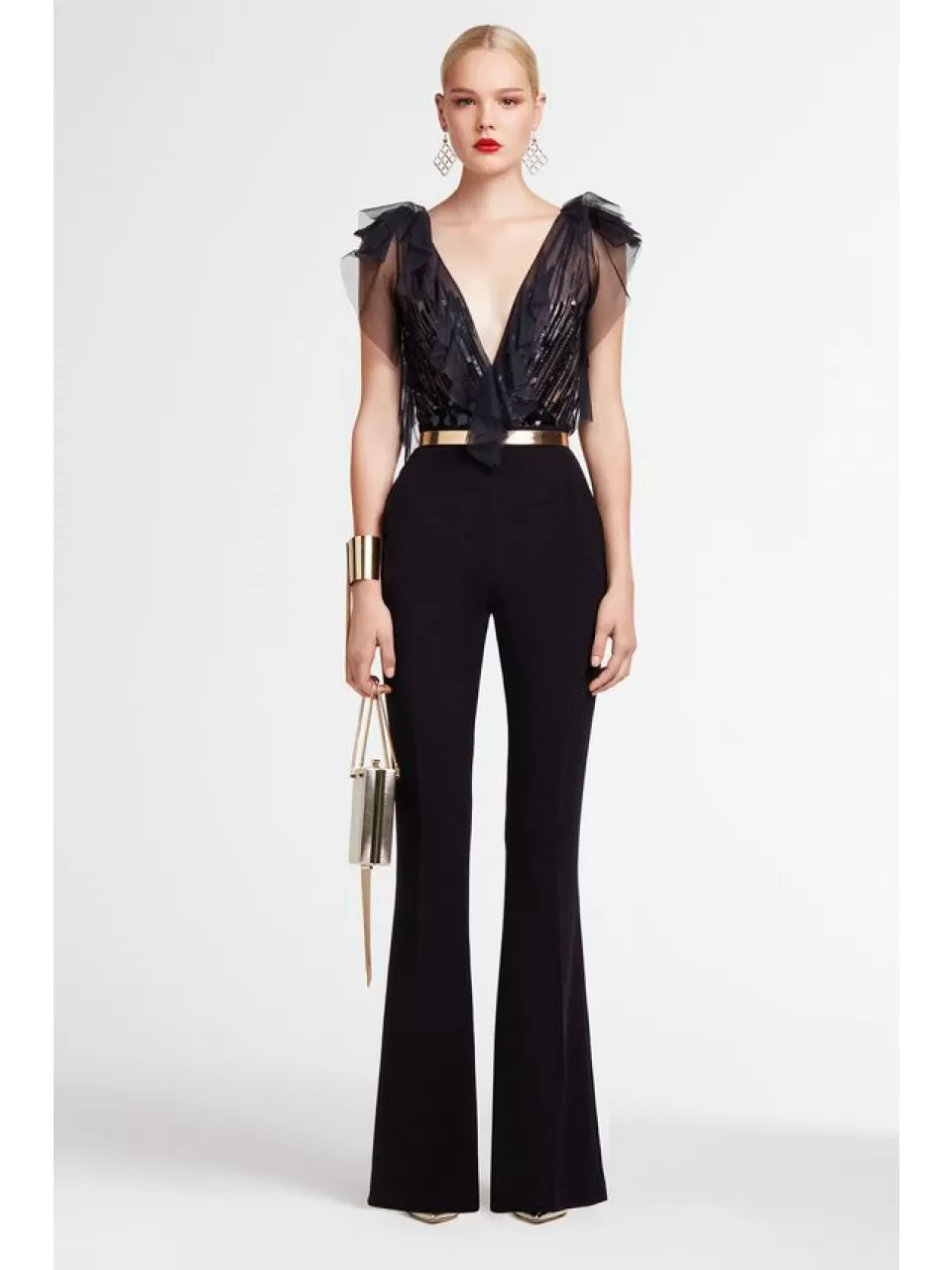 Siyah, Kemerli Abiye Tulum