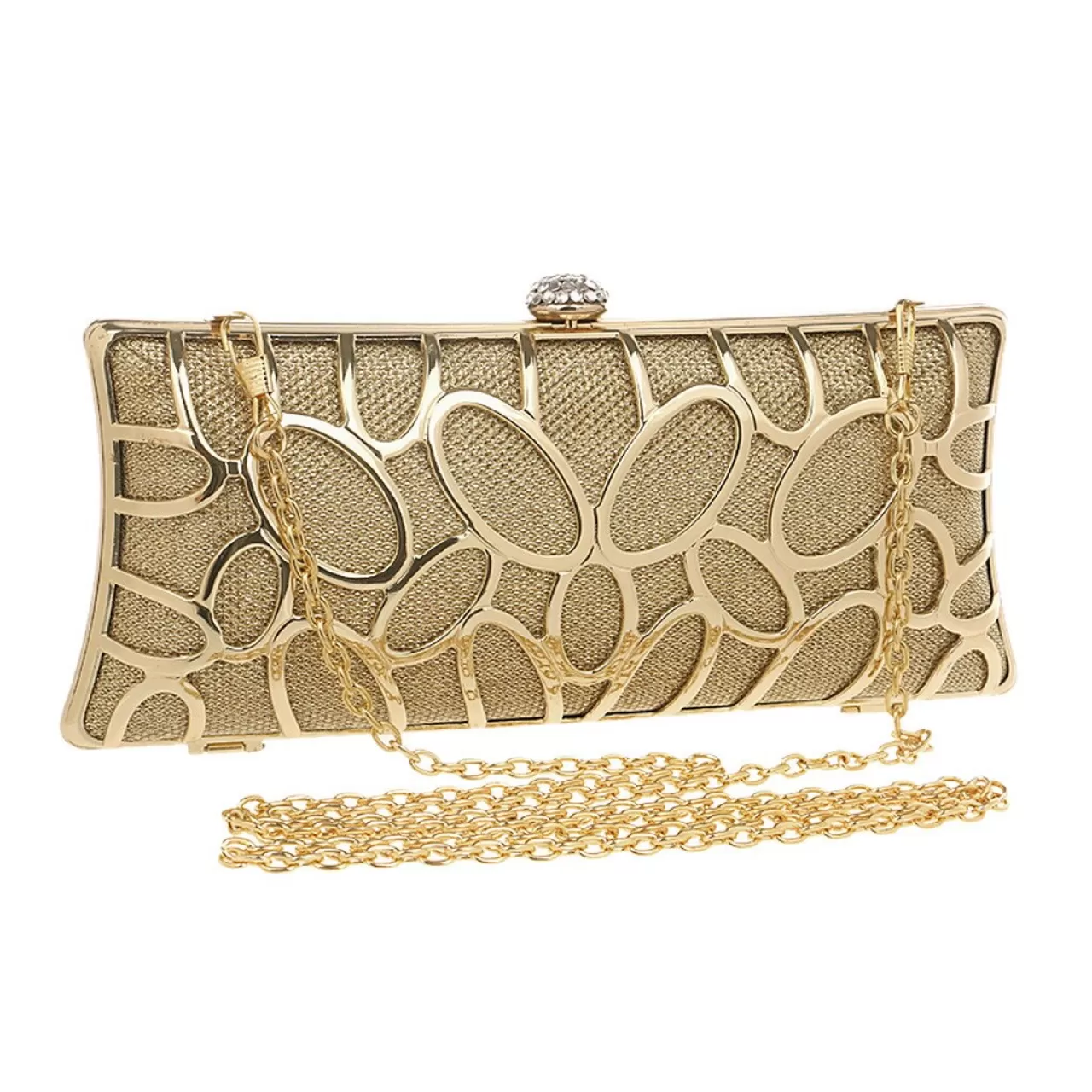 Altın, İşlemeli Abiye Çanta