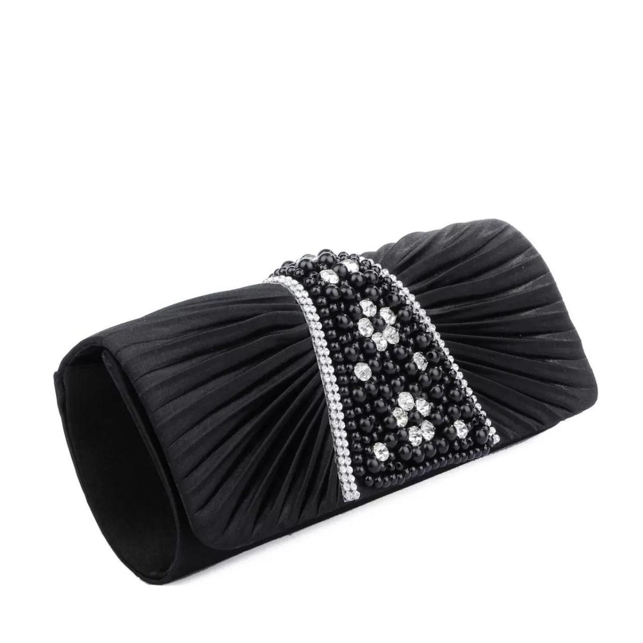 Siyah, Taş İşlemeli Abiye Çanta