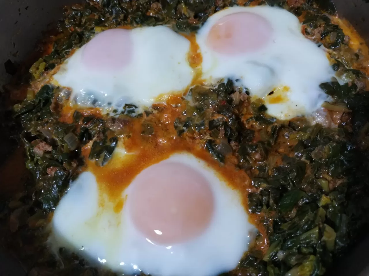 Yumurtalı Kıymalı Ispanak Yemeği Malzemeleri