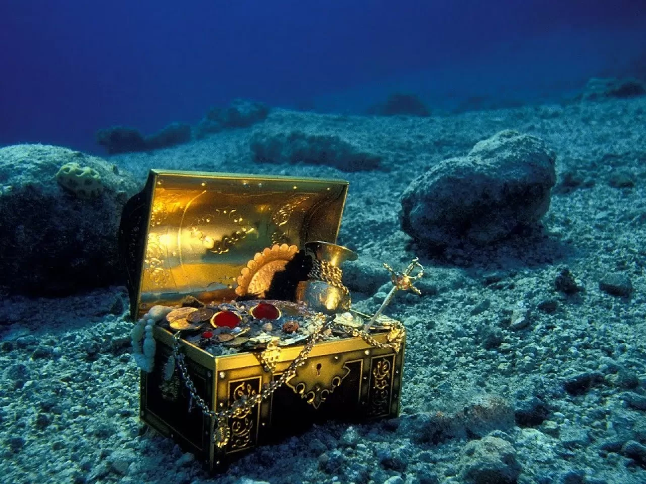 Путешествие на дне океана. Затонувшие сокровища «Витте Лиува». Клад в океане. Сокровища океана. Сокровища моря.