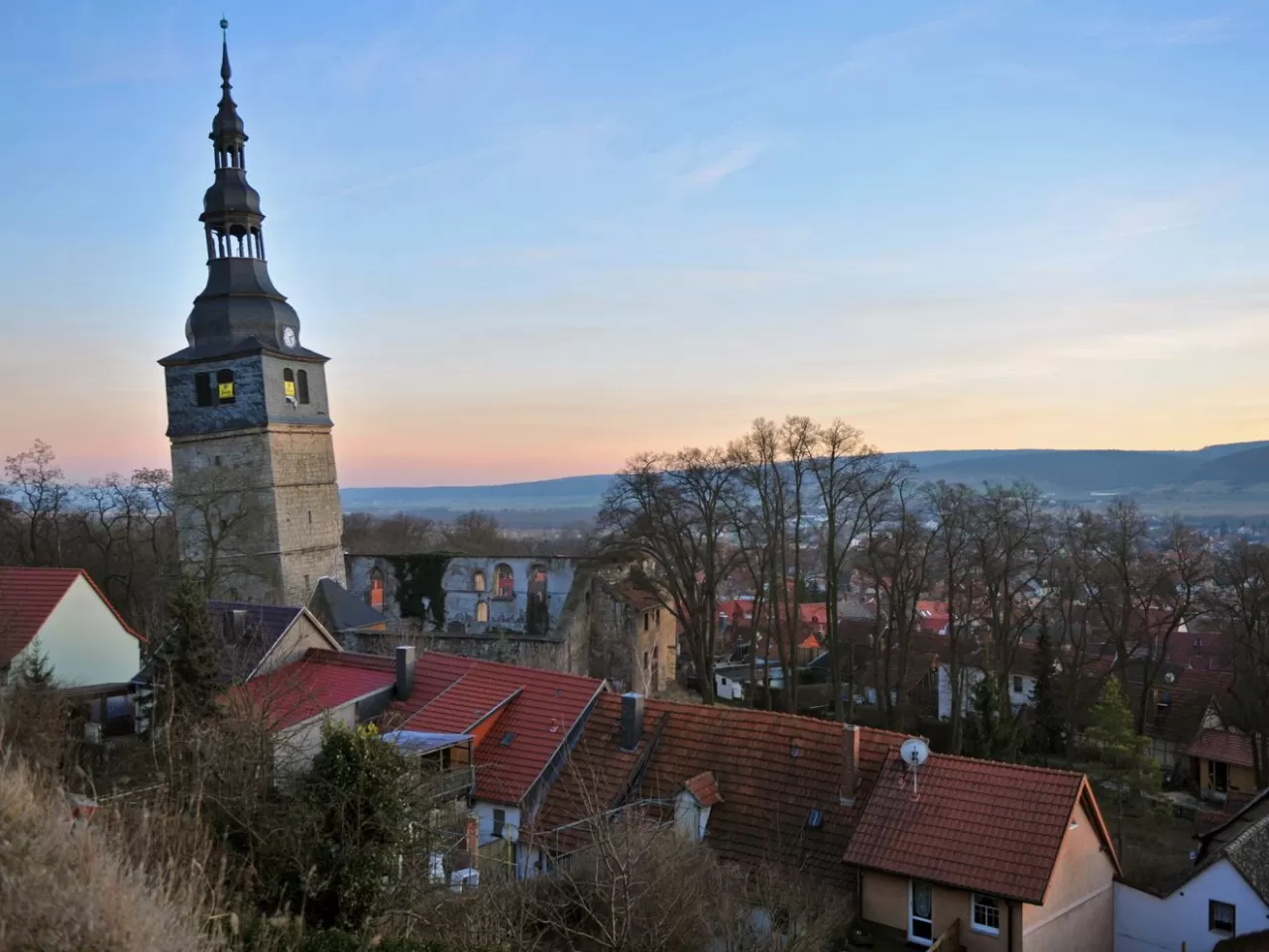 Bad Frankenhausen Kilisesi Kulesi, Frankenhausen - Almanya