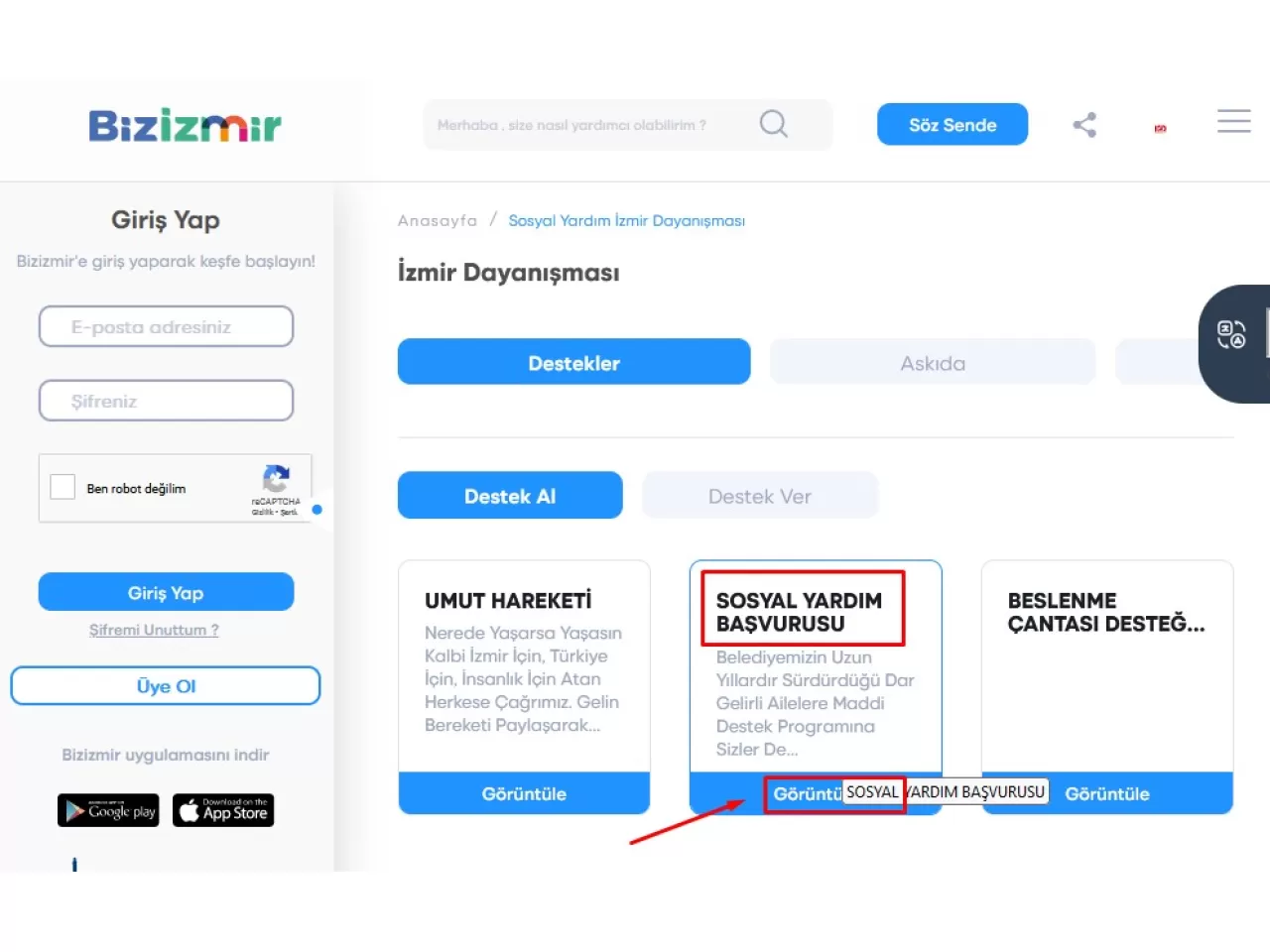 İzmir Büyükşehir Belediyesi Yardım Başvurusu Nasıl Yapılır?