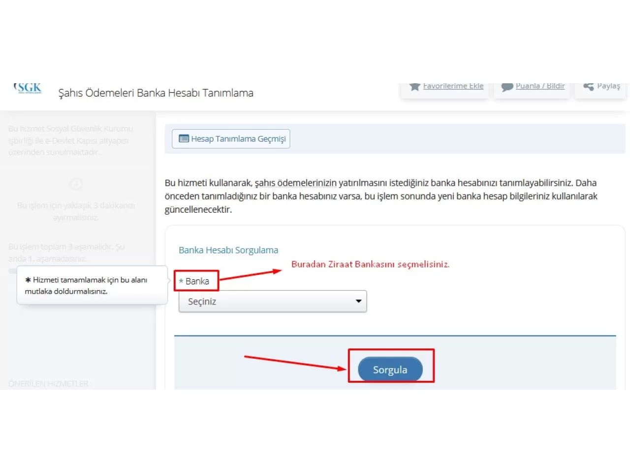 Banka Seçimi Yapın